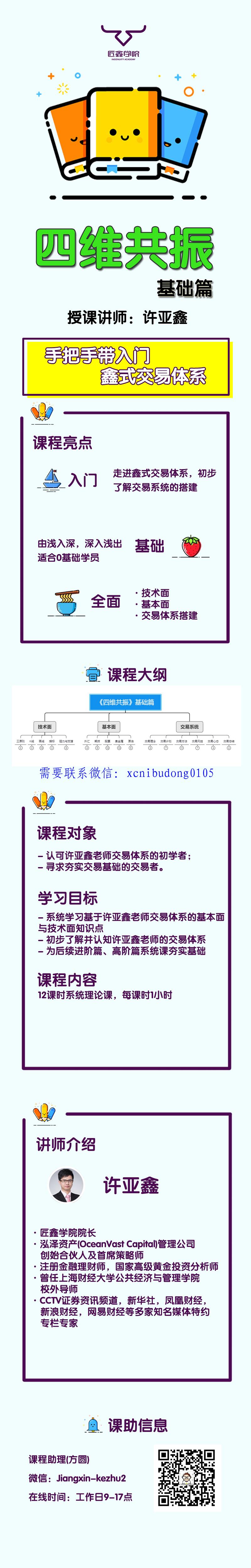 FX168 许亚鑫 2020年四维共振视频教程-上海期货培训课程