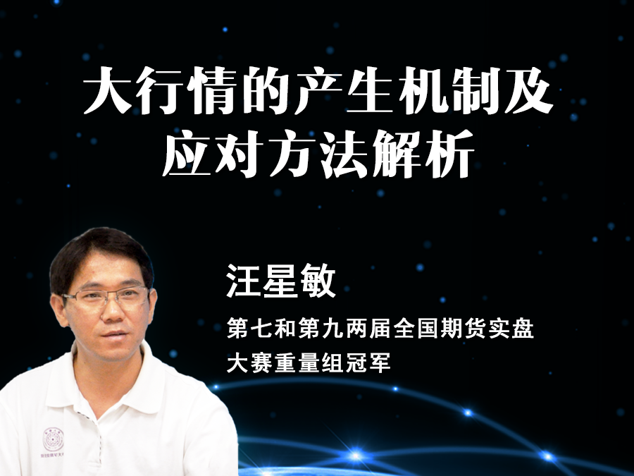 汪星敏 大行情的产生机制及应对方法解析 录音课程-波段交易法则