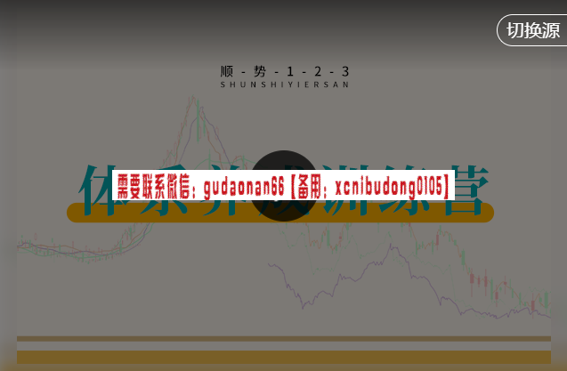 顺势123 钰竹 低风险顺势交易法  视频课程