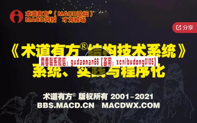 术道有方 运行周期目标空间区间判断结构拆分突破系统 股票内部培训视频课程-高品期货波段交易